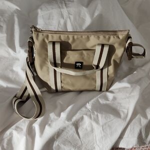 Gently Used R. Riveter Mattie Nylon Tan Crossbody Bag